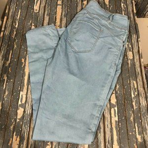 Wax Jean Butt I Love You  Light Blue Denim Jeans Size 14